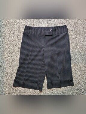 Vintage Spring Street Goth Emo Pinstripe Shorts sz Small